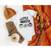 Little Monster Shirt, Toddler Halloween Baby Outfit, Baby's First Halloween, Shirt For Boys, Boys | Etsy (US)