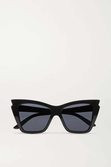Le Specs - Rapture Cat-eye Acetate Sunglasses - Black | NET-A-PORTER (US)