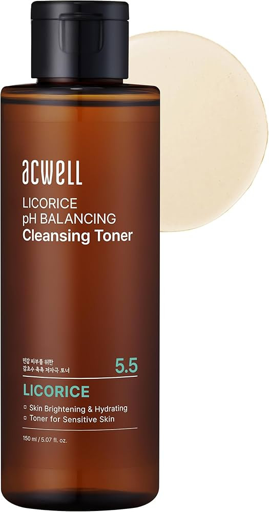 ACWELL Licorice pH Balancing Korean Toner for Cleansing 5.07 fl.oz. - Alcohol-Free PH5.5 Hydratin... | Amazon (US)
