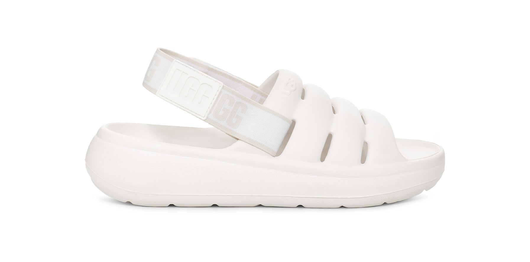 UGG Women's Sport Yeah Eva Sandals in Bright White, Size 12 | UGG (US)