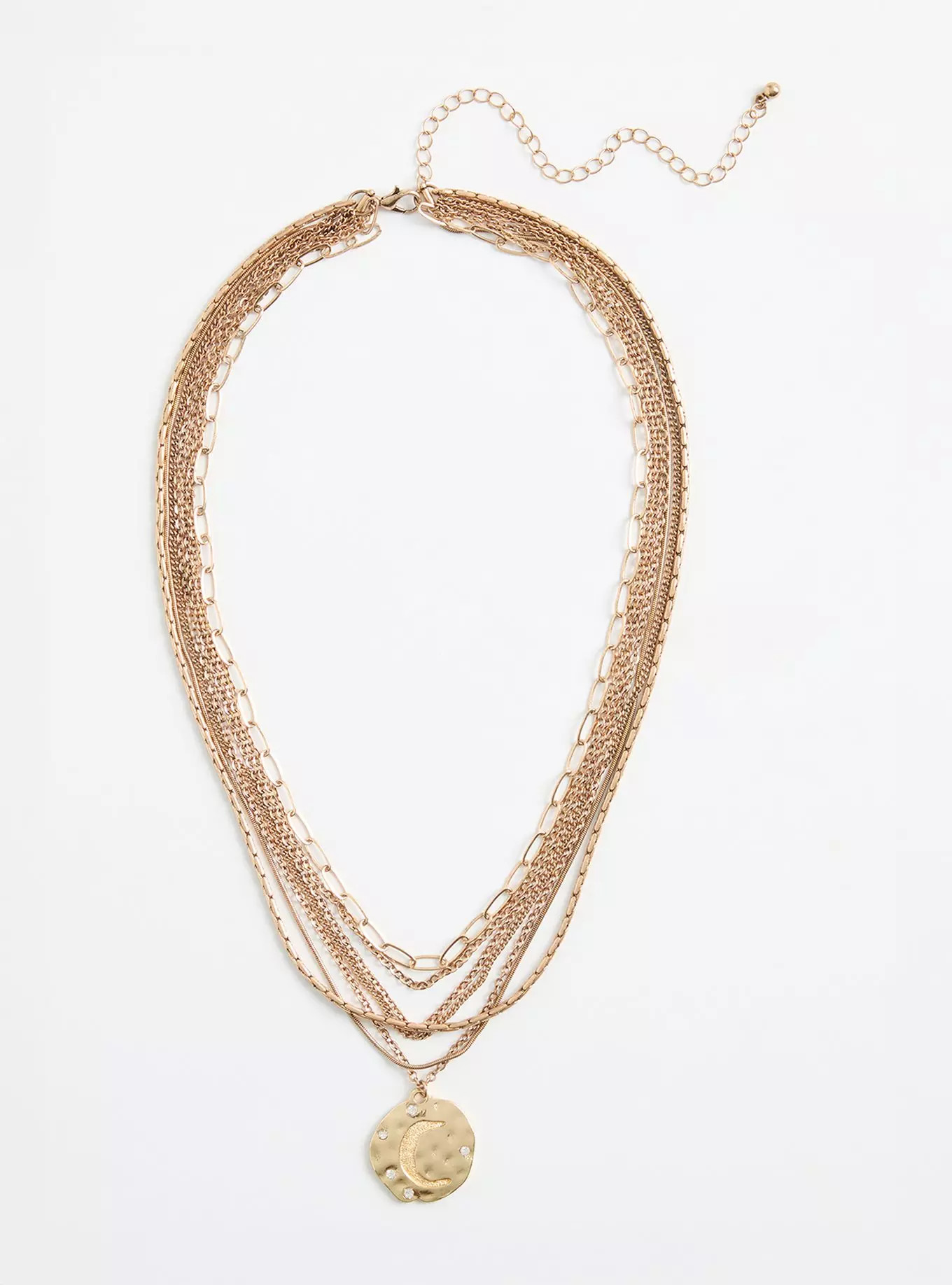 Moon Disc Layered Necklace | Torrid (US & Canada)