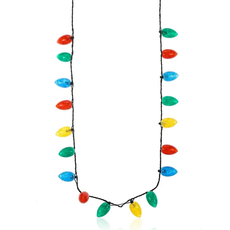 Holiday Tiime Light Up Christmas Ornament Necklace, 1 Piece | Walmart (US)