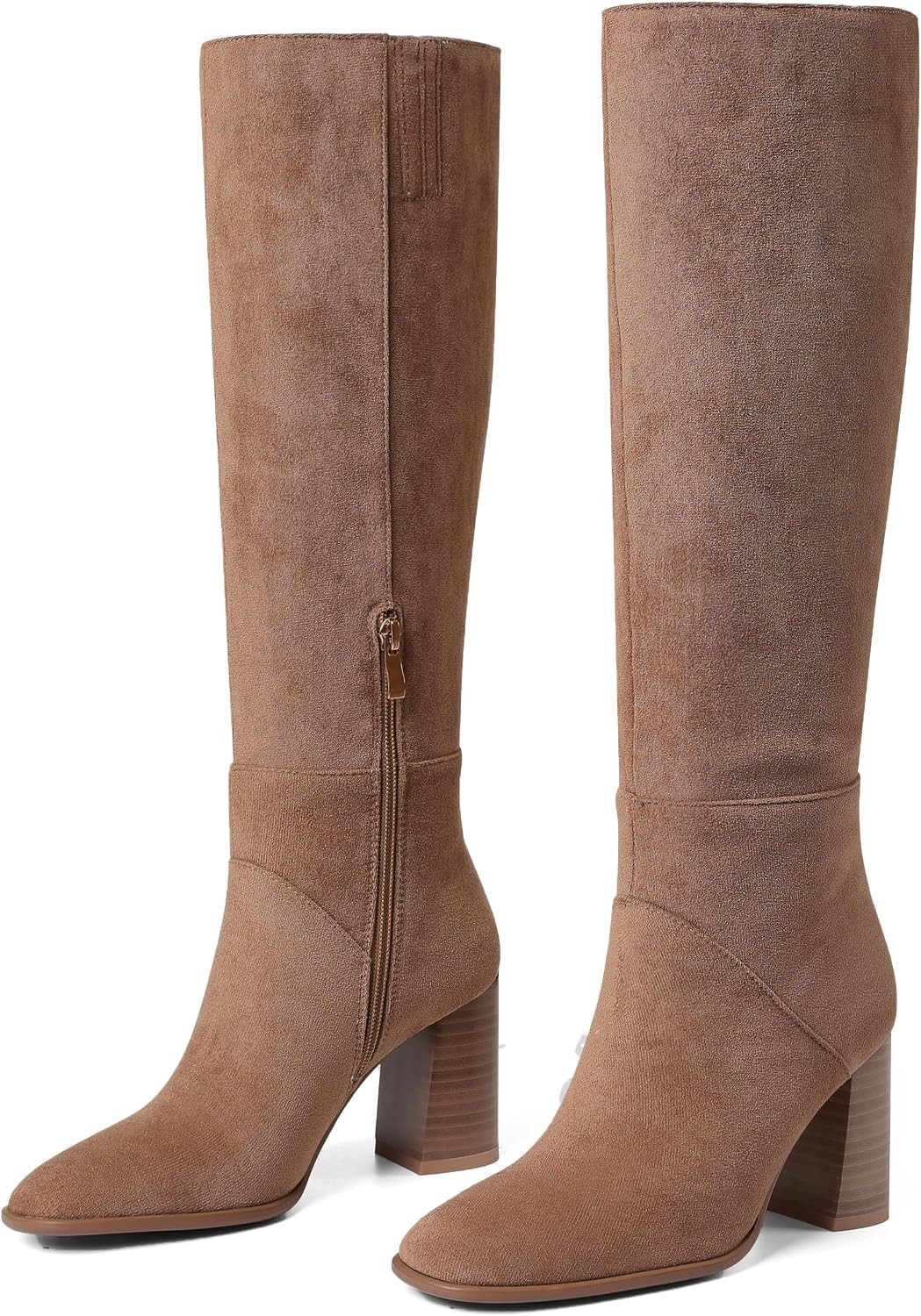 Knee High Boots For Women Tall Fall Long Chunky Heel Boot | Amazon (US)