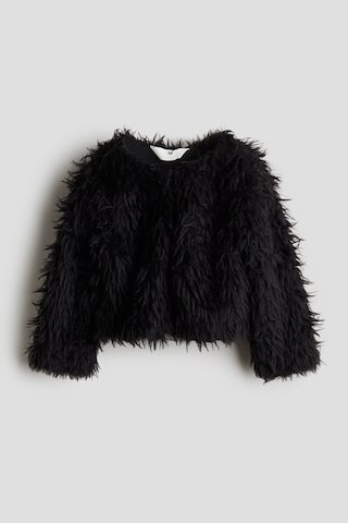 H & M - Fluffy Cardigan - Black | H&M (US + CA)