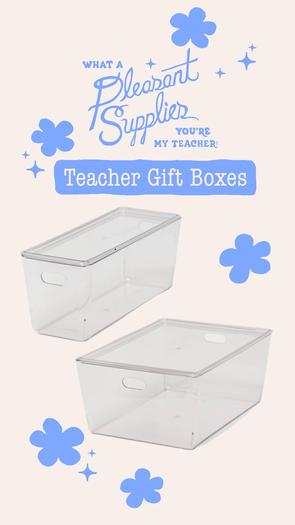 Boxes with lids that are perfect for gifting! 

Fill with treats, school supplies and any extras for a sweet back to school teacher gift!  

I’ve used the 4L & 5L for teacher gifts. 

Add a bow and a hand-drawn printable from my shop threadmama.com to top it off. 🍎✏️📚📎

#LTKFamily #LTKKids #LTKSeasonal
