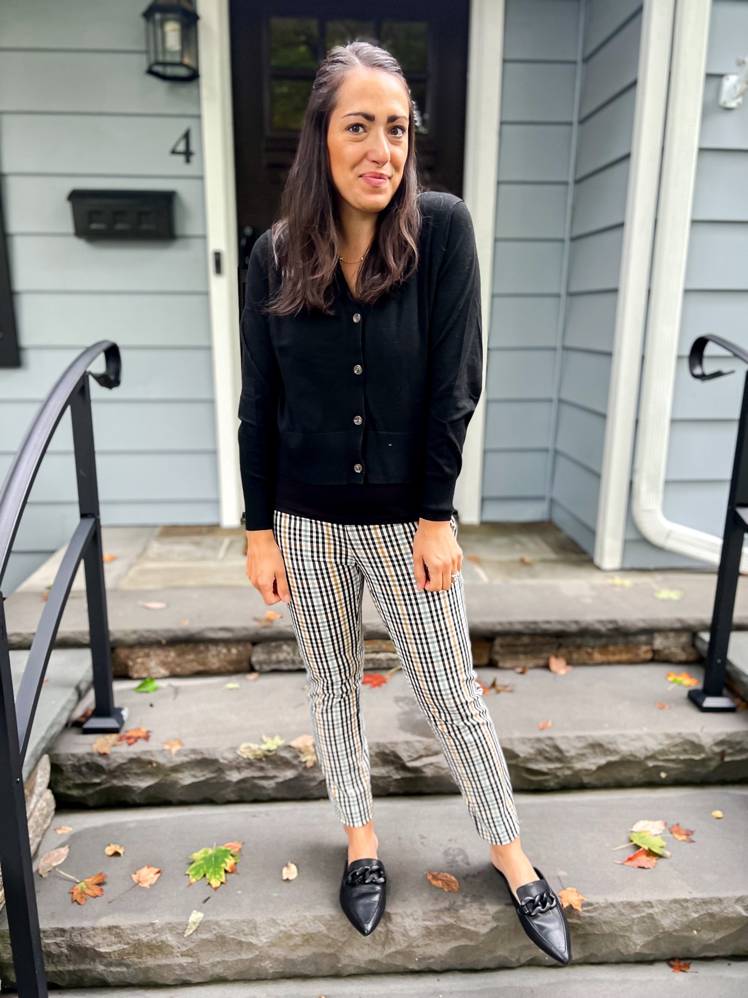 Cardigan: small
Tank: small
Pants: size 4
Mules: size up half 

#LTKworkwear #LTKSeasonal #LTKunder50