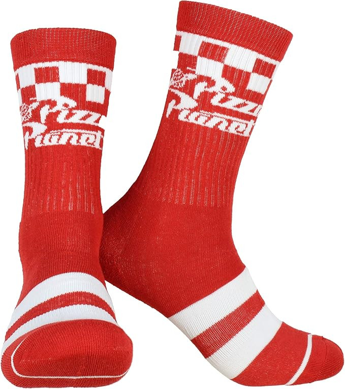 Disney Toy Story Pizza Planet Adult Crew Socks 1 Pair | Amazon (US)