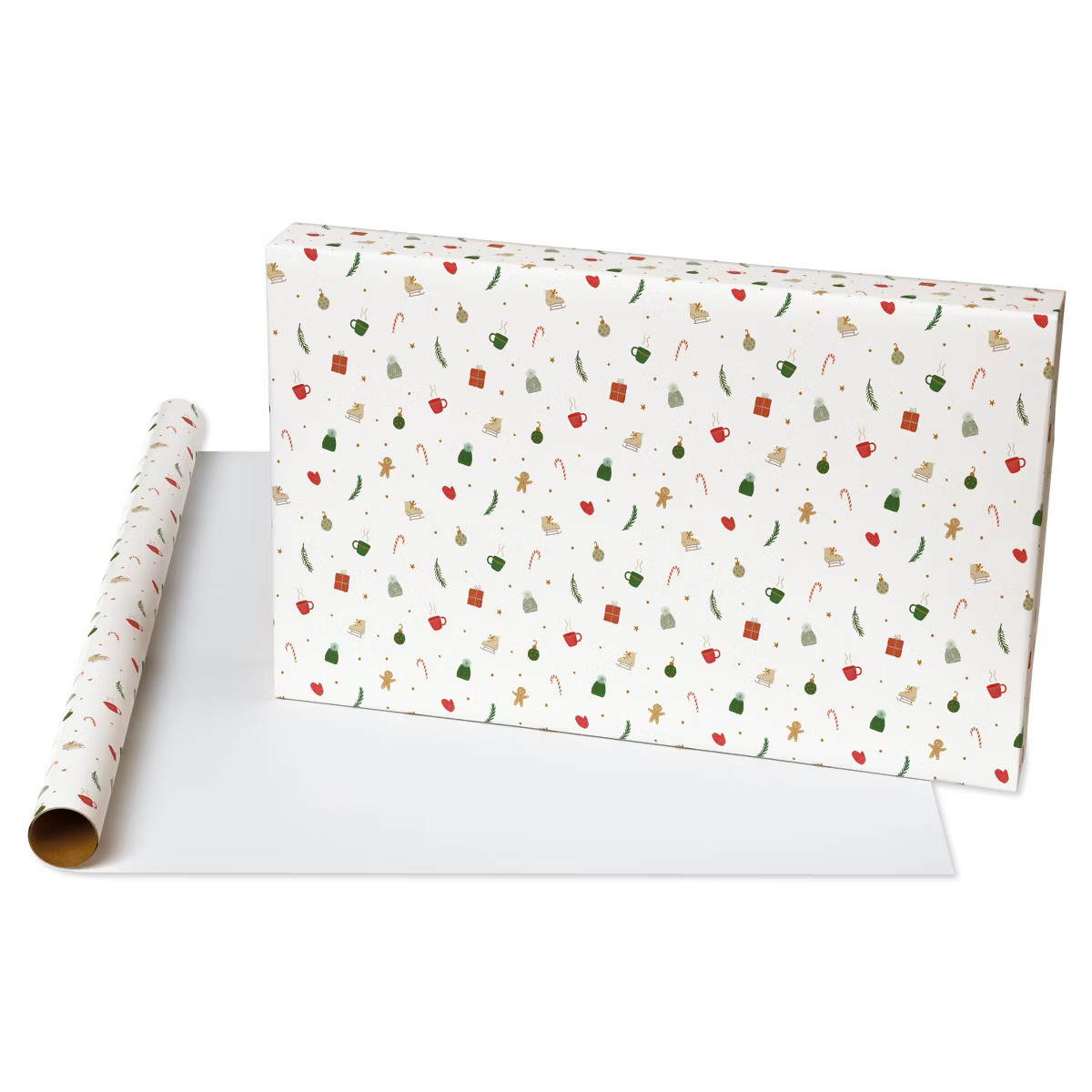 96"x30" Christmas Wrapping Paper Tiny Christmas Icons | Target