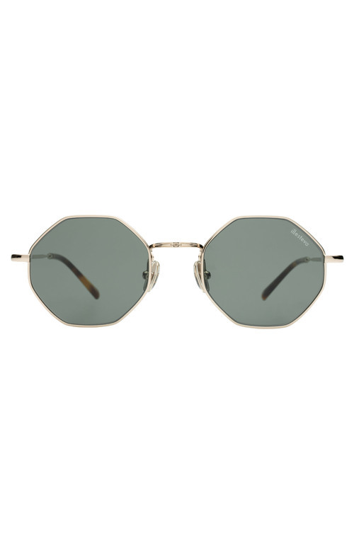 Illesteva Broome Sunglasses in Gold /Olive at Nordstrom | Nordstrom