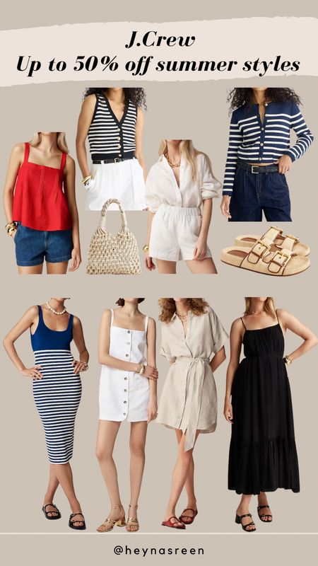 Up to 50% off summer styles at J.Crew! I’m loving all the linen and stripped pieces. 

#LTKSaleAlert