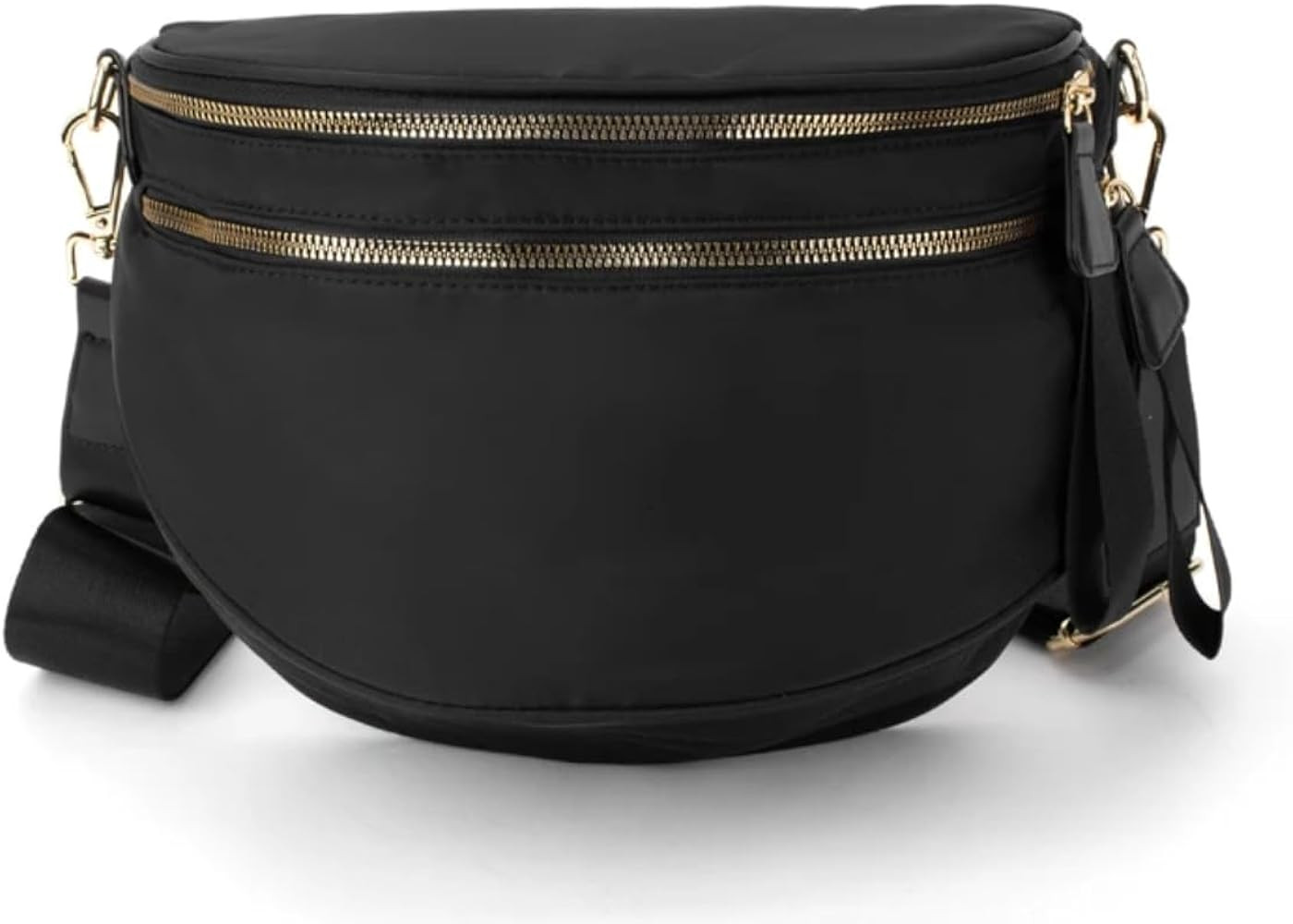 Black and White Checkered Crossbody Bum Bag, Spacious Design for Essentials Plus Size Friendly St... | Amazon (US)