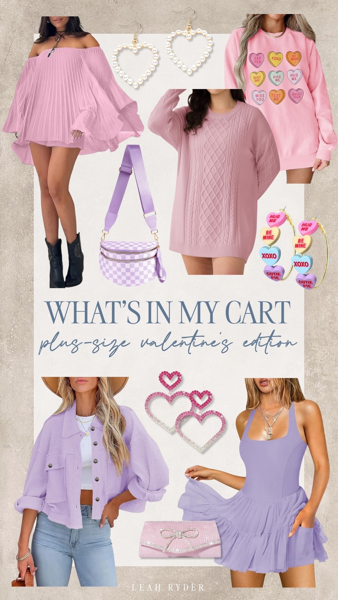 This plus-size Valentine’s Day edit is filled with cute, confident, and wearable finds for February and beyond. From soft pink layers to fun heart details, these pieces are perfect for date nights, Galentine’s plans, or everyday outfits. Each item was chosen with fit, comfort, and style in mind for plus-size bodies. If you’re shopping Valentine’s looks in extended sizes, this cart is full of inspiration.

#LTKSeasonal #LTKPlusSize #LTKHoliday
