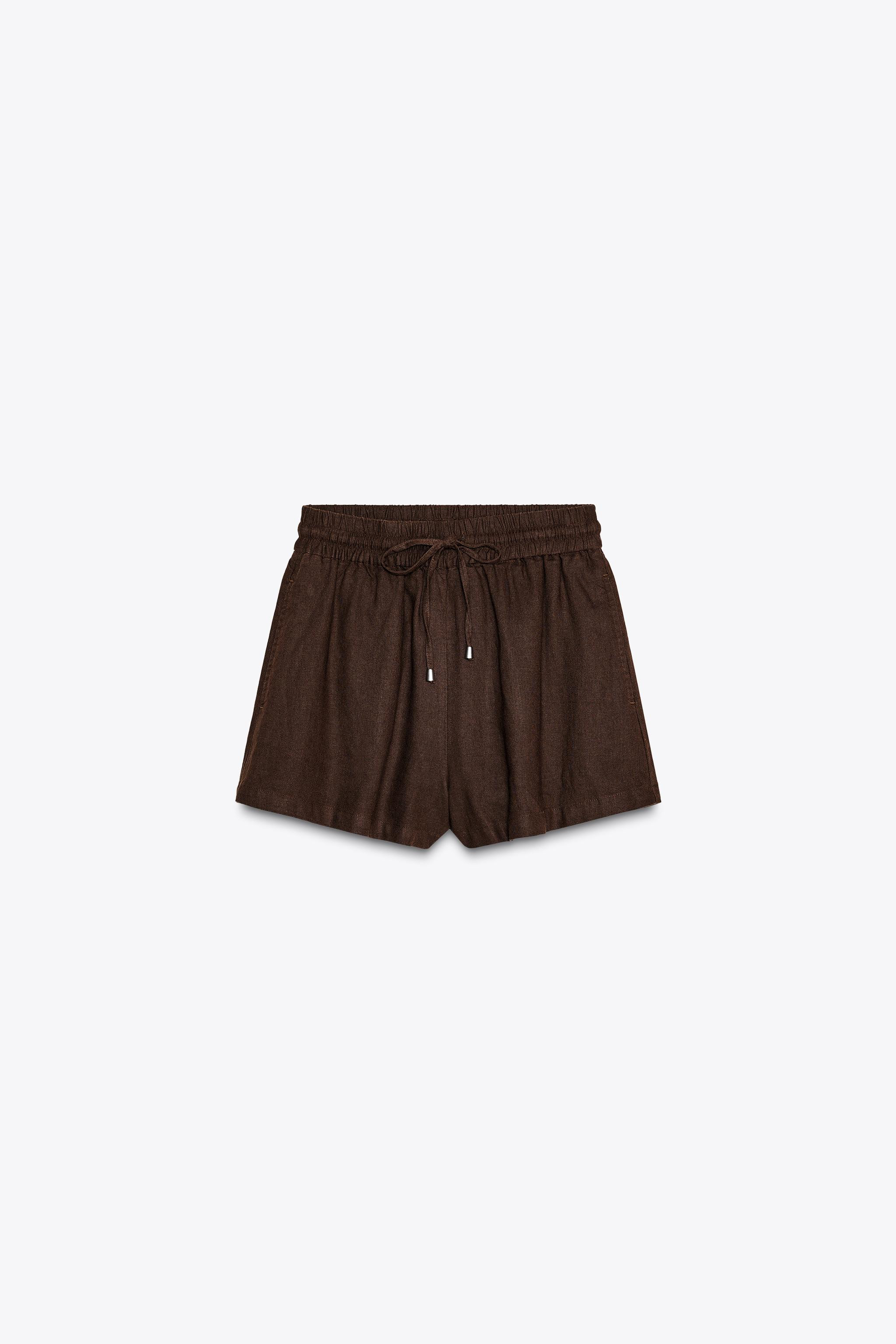 LINEN BOXER SHORTS | Zara US