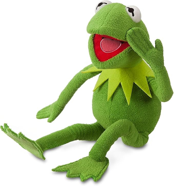 Disney Store Official Kermit Medium Soft Toy for Kids, Cuddly Character with Fuzzy Texture and Em... | Amazon (US)