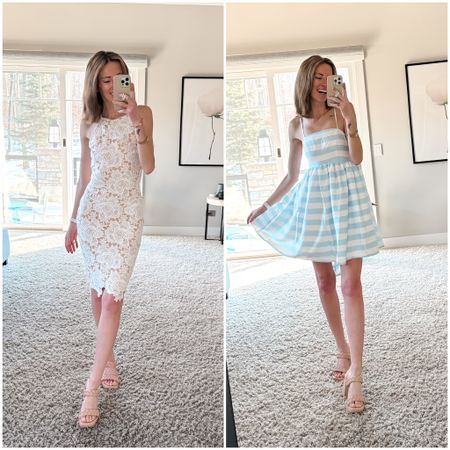 Spring dresses from
Red dress boutique! #rdbabe
What to wear this Easter! Perfect for brides and bridal shower brunches - white lace dress 