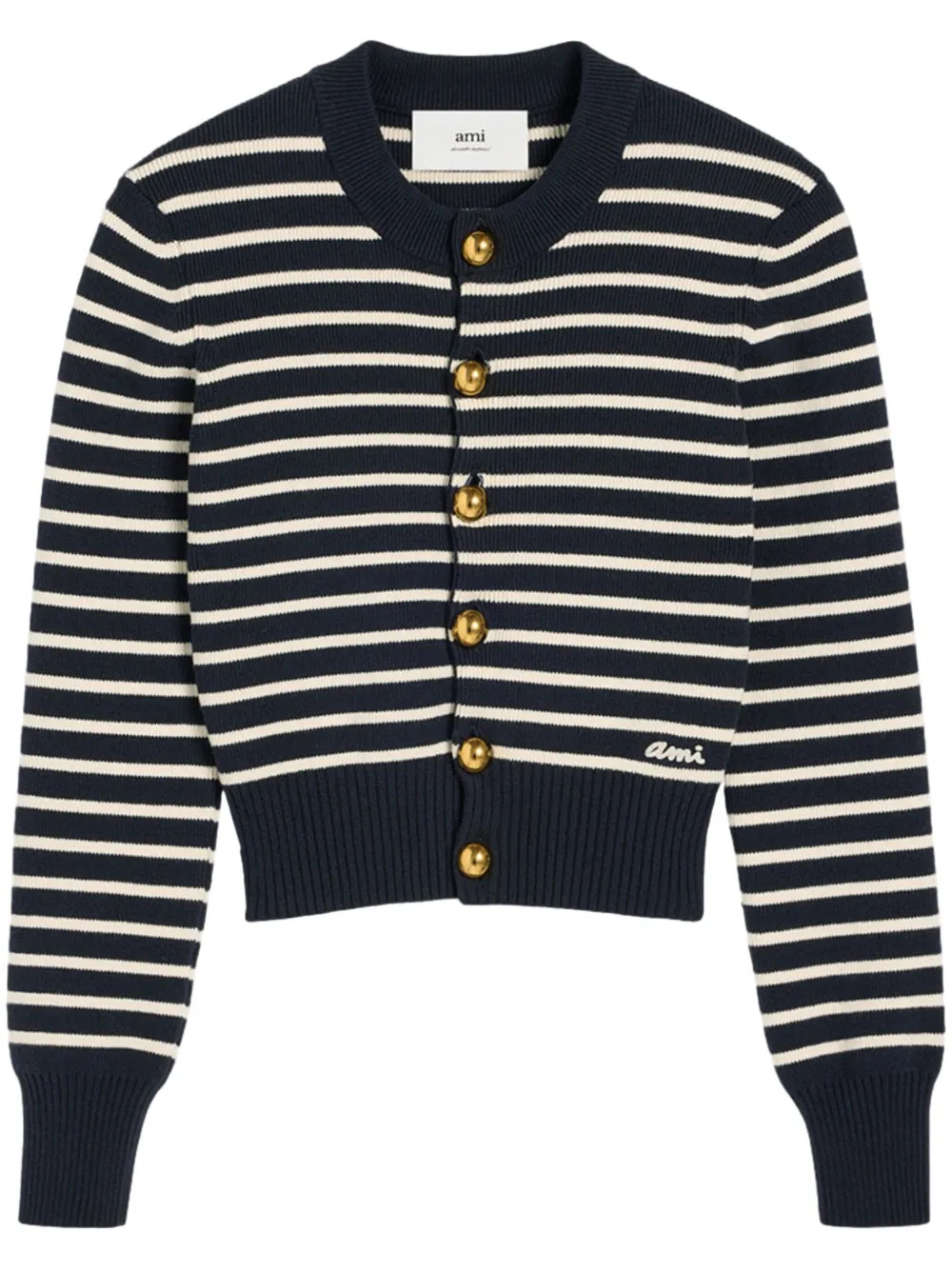 stripe-pattern cotton-blend cardigan | Farfetch Global