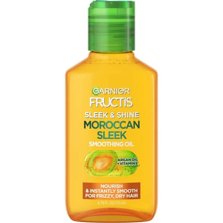 Garnier Fructis Sleek & Shine Moroccan Sleek Smoothing Conditioning Oil for Dry Hair, 3.75 fl oz | Walmart (US)