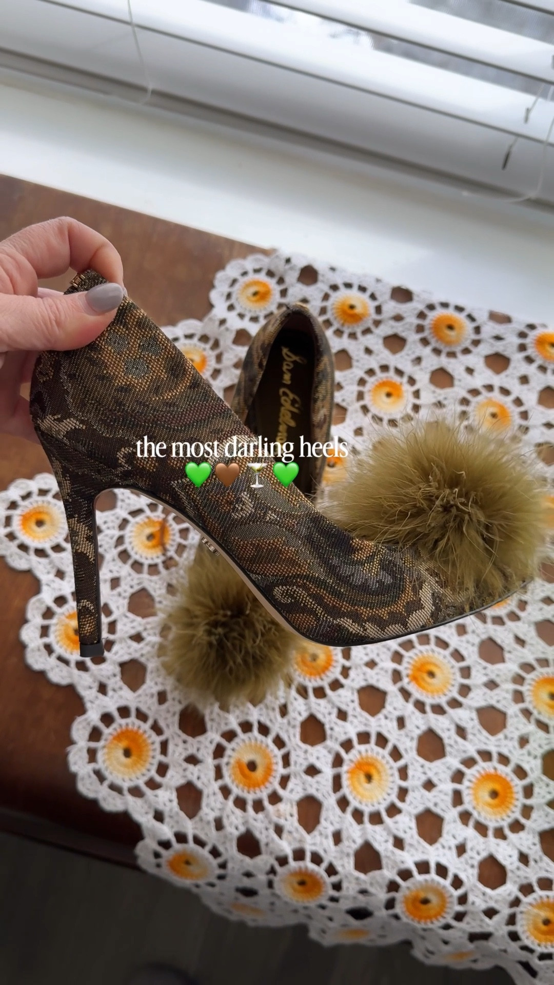 These tapestry, fuzzy heels make me want to listen to jazz and drink a martini 🍸

#ltkwinteroutfits #winterheels #samEdelman #funheels #ValentinesOutfit 



#LTKSaleAlert #LTKSeasonal #LTKValentine
