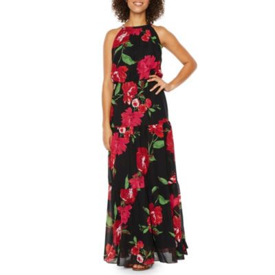 Be by CHETTA B Sleeveless Floral Maxi Dress | JCPenney