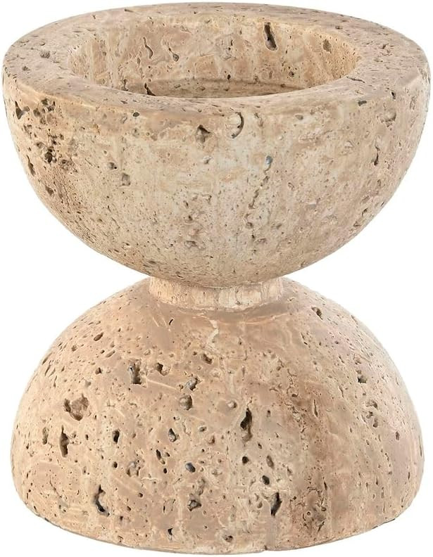 Home ESPRIT Photophore Beige magnésium 12 x 12 x 12,7 cm | Amazon (FR)