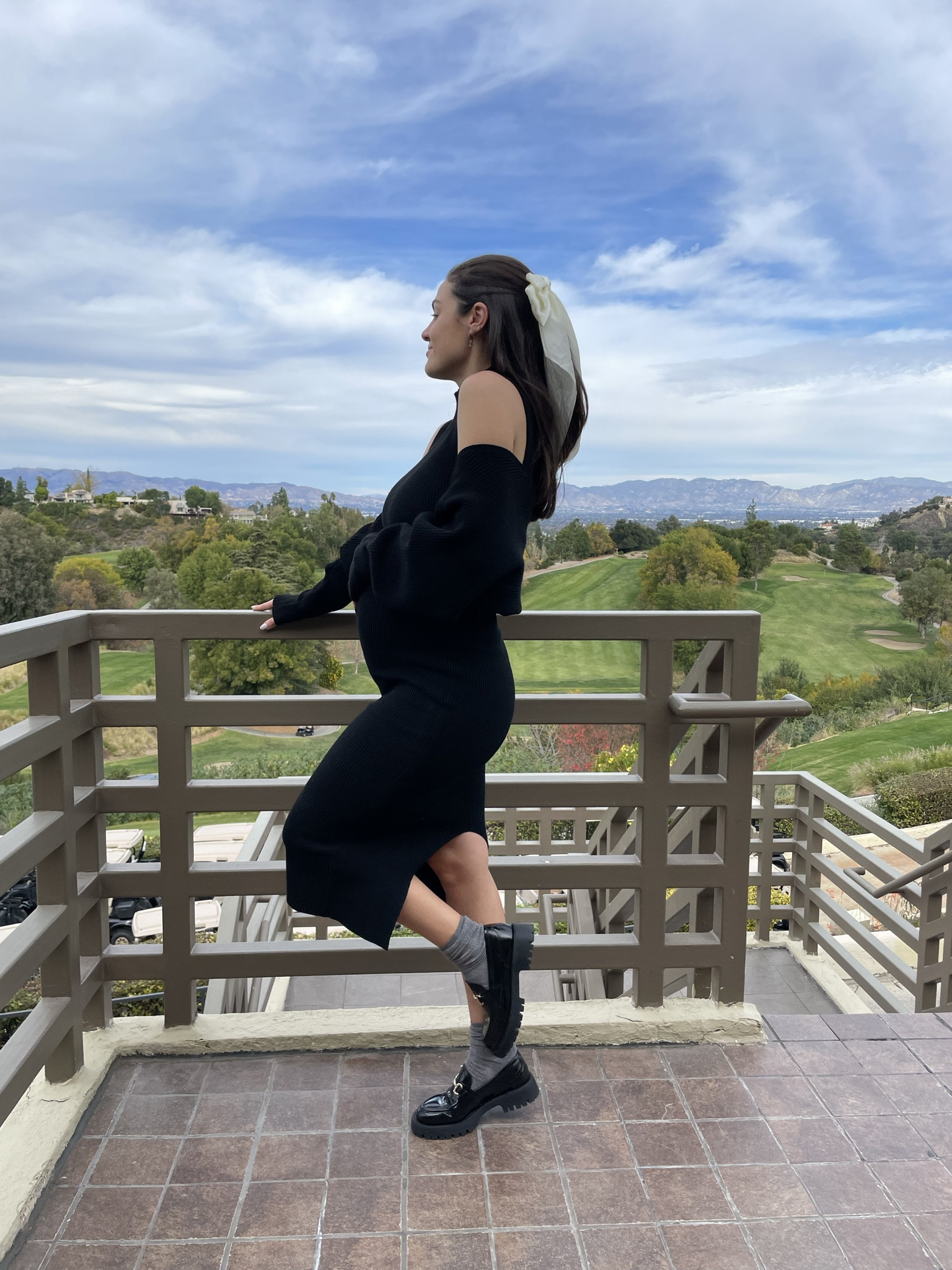 LOVE this holiday look — can get the bow in red too! The loafers & bow trend are bringing me back to high school but I think it’s sooo cute when done right. 
PS this dress and shawl are from Amazon, such a good find :) 

#LTKstyletip #LTKHoliday #LTKbump