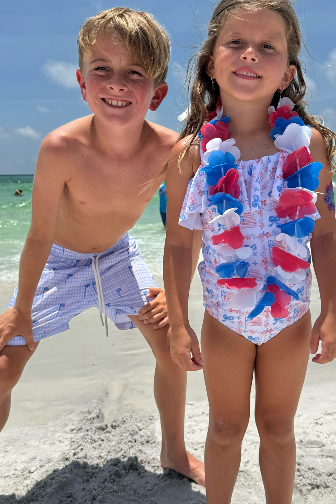 Patriotic swim 
American swim 
4th of July swim 