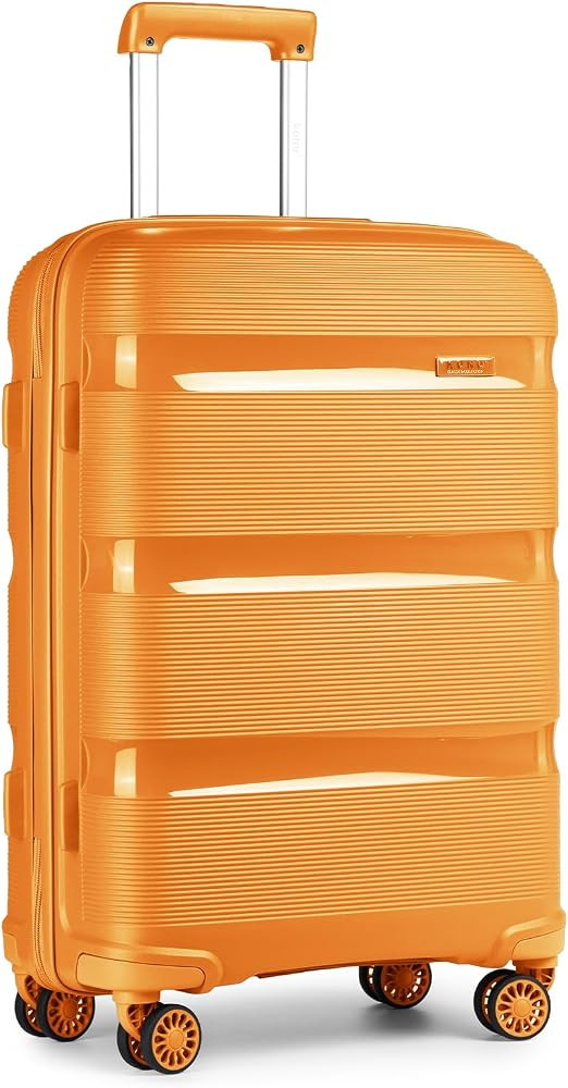 Amazon.com | Kono Carry On Luggage Hard Shell Travel Trolley 4 Spinner Wheels Lightweight Polypro... | Amazon (US)