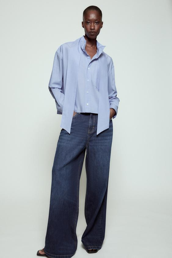 ZW COLLECTION BOW SHIRT | Zara AU