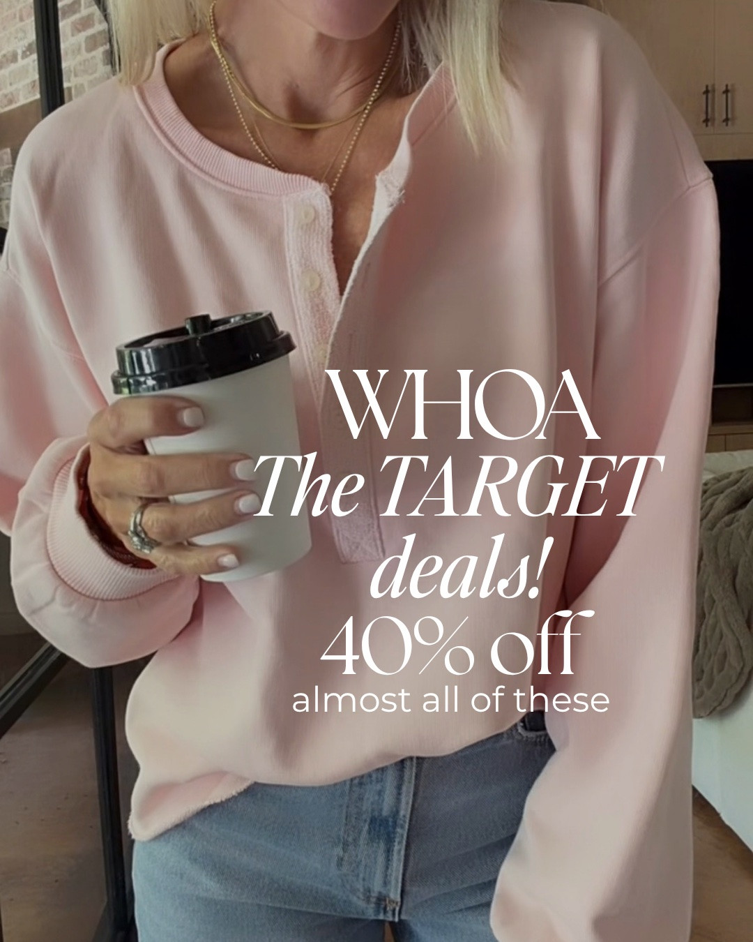 Oh myyy goodness you guys!! 
@target is 40% off these items!!! 
Already so well priced but 40%?! 
Great deals! 
So many great sweaters right now
