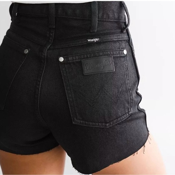 Wrangler Women's Black Denim Shorts | Poshmark