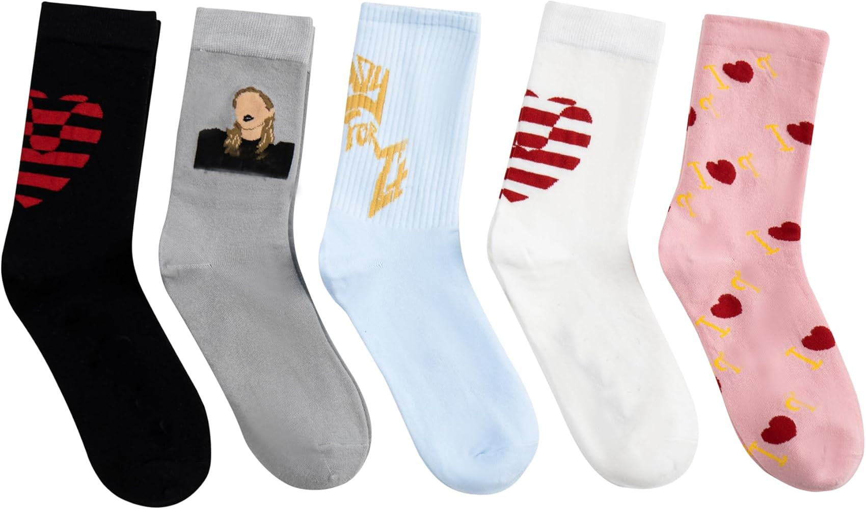 Yuoos Womens Socks Soft Cotton Socks Album Inspired Long Socks for Girls and Fans Gift | Amazon (US)