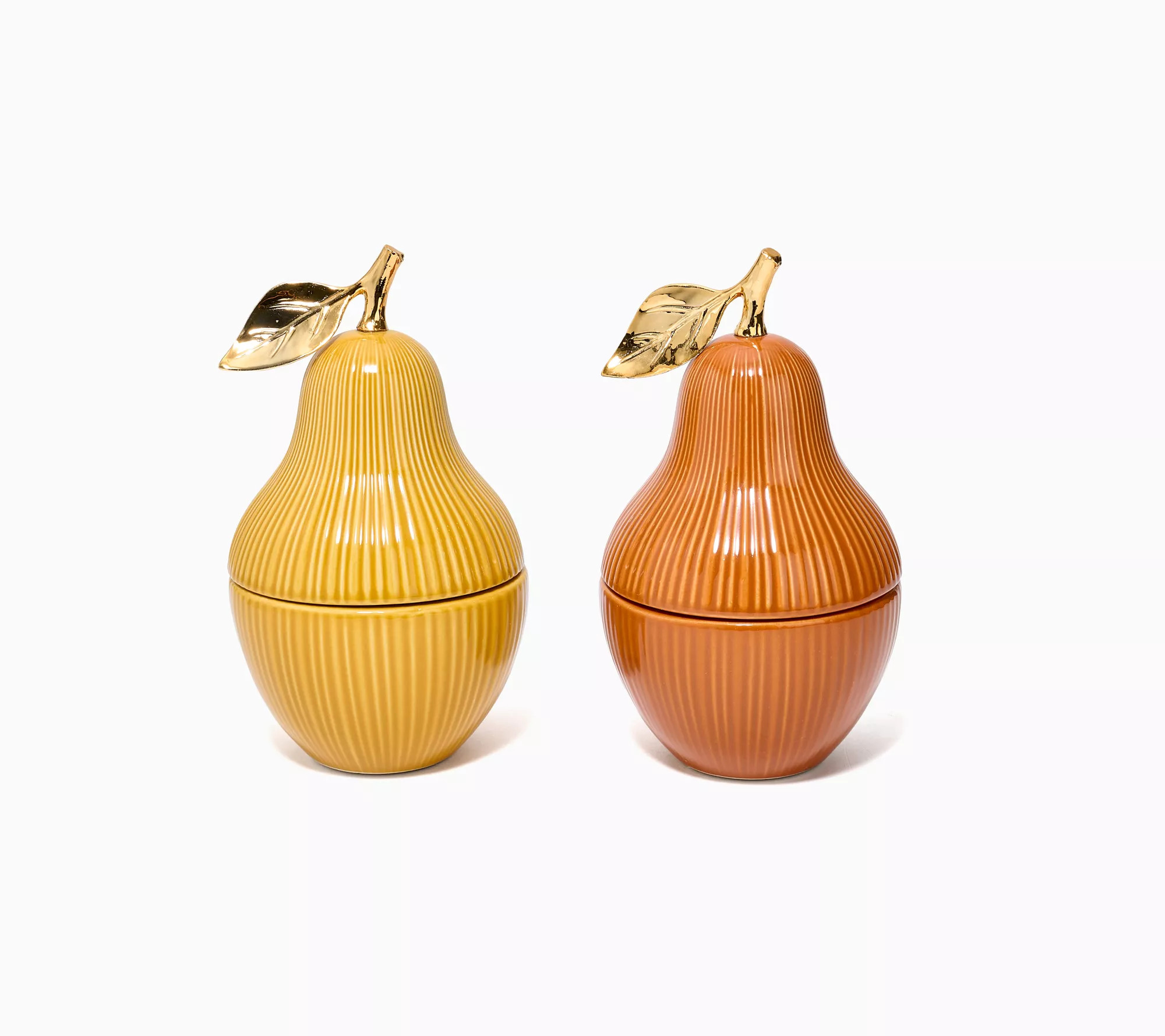 HomeWorx by Slatkin + Co. S/2 4oz Orchard Pear Filled Candles | QVC