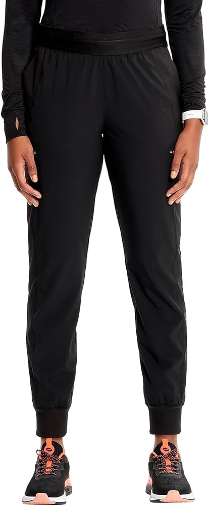 Infinity Cherokee Women's Scrub Pull-on Scrub Jogger Pants, Mid Rise Bottoms with 4 Pocket with I... | Amazon (US)