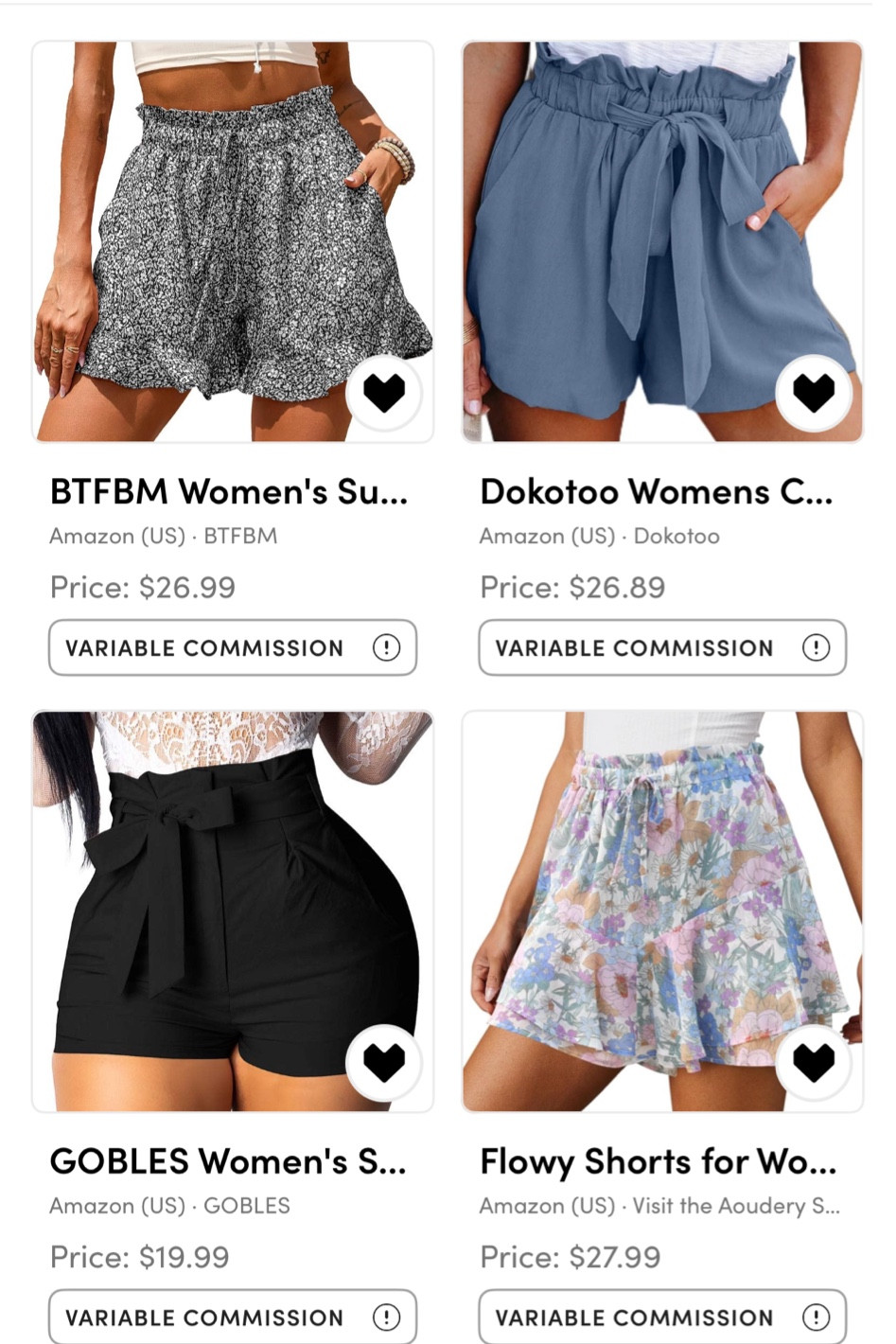 Womens shorts