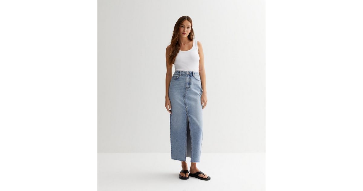 Blue Denim High Waist Maxi Skirt | New Look | New Look (UK)