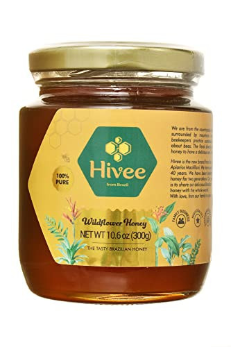 HIVEE | Brazilian Wildflower Honey | Gluten-Free Sweetener for Coffee, Tea, Yogurt, Snacks, Sauce, Pancakes | 10.6 oz made in brazil Honey delicious Natural | Amazon (US)