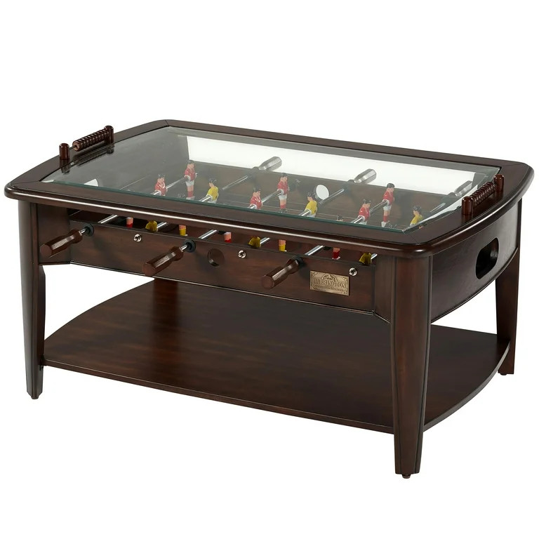 Barrington 42" Furniture Foosball Soccer Coffee Table, Brown | Walmart (US)