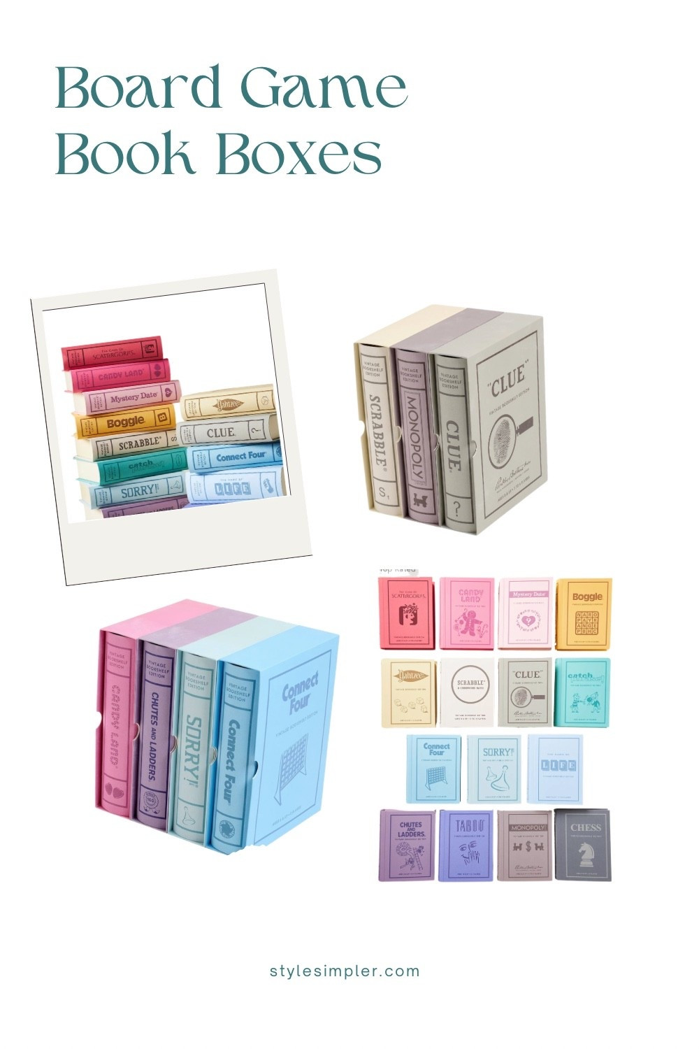 Love these board game book boxes!  They keep the games contained and sit nicely on the shelf.  

#LTKmomlife #LTKHome #LTKKids