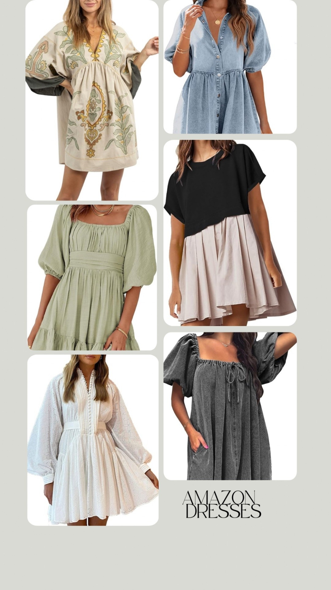 Amazon short dresses for spring and summer! Personally I love the white dies with the vintage details and buttons! So cute 

#LTKSeasonal #LTKFindsUnder50 #LTKMidsize