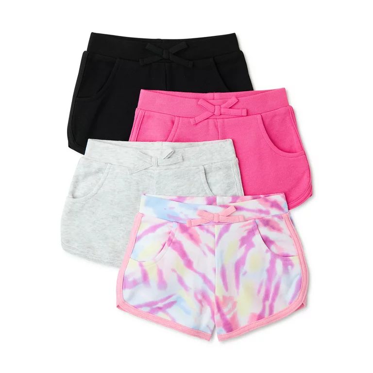 Garanimals Baby and Toddler Girls' Dolphin Shorts, 4-Pack, Sizes 12 Months-5T | Walmart (US)