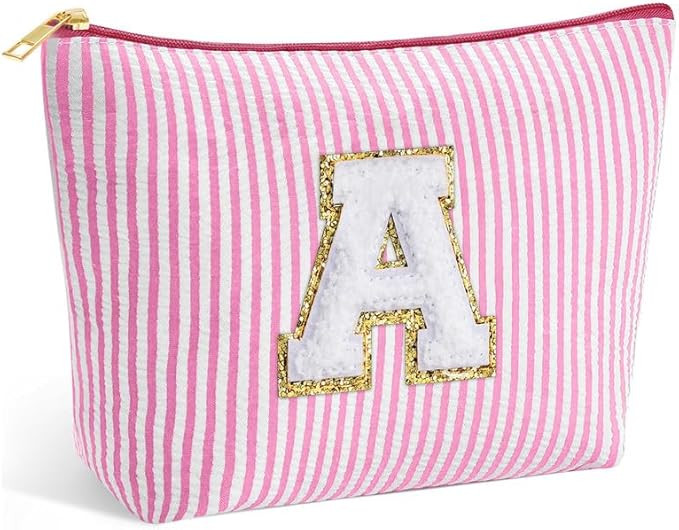 Personalized Make Up Bag - Birthday Gift for Women Large Capacity Valentines Day Gifts A-Z Cosmet... | Amazon (UK)