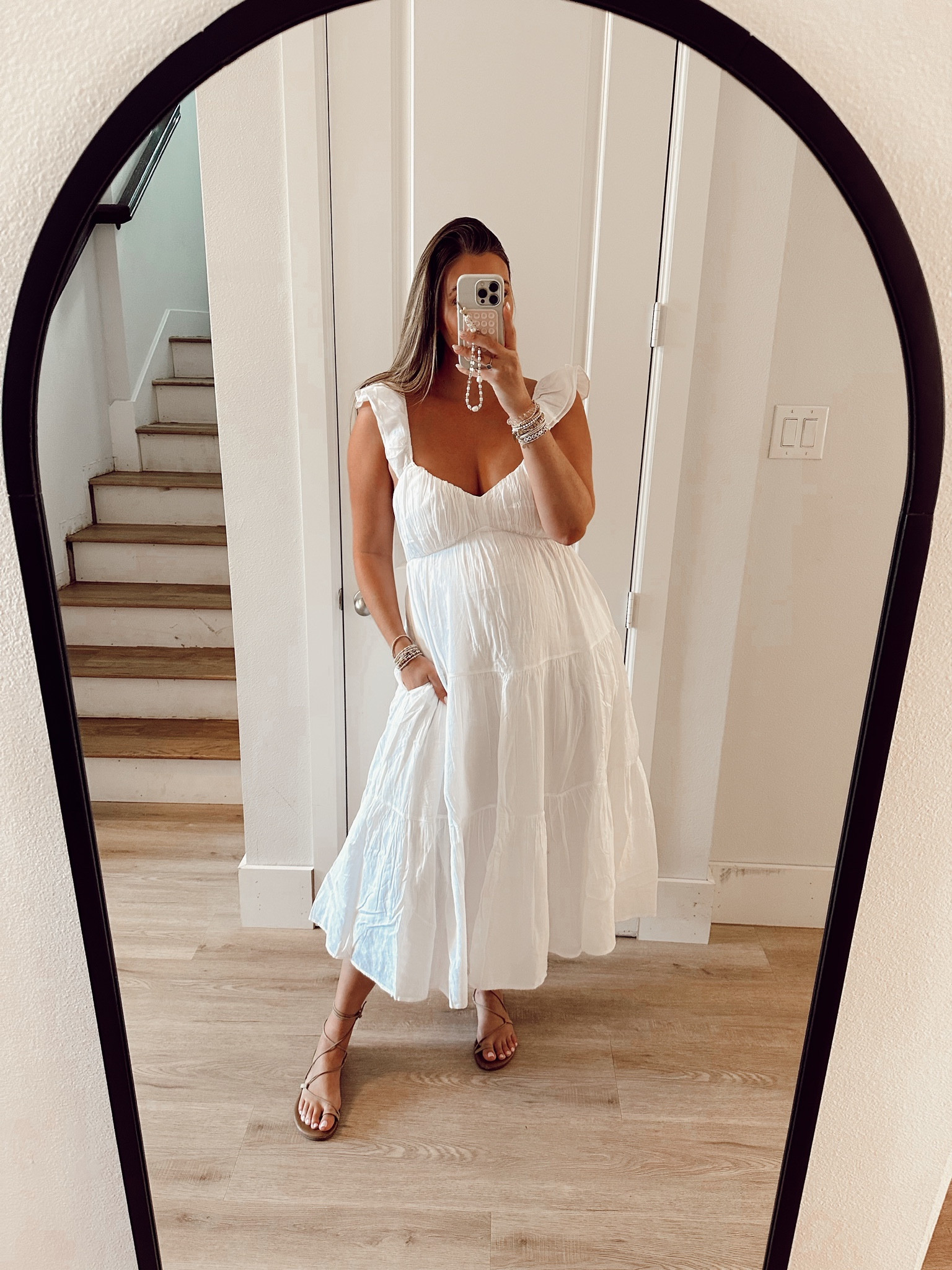 Abercrombie white dress perfect for a graduation dress! 