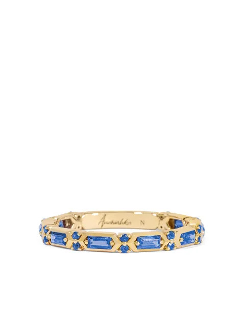 Annoushka 18kt Yellow Gold Sapphire Baguette Band Ring - Farfetch | Farfetch Global