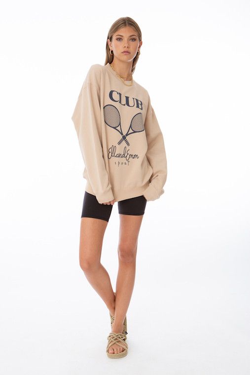 TAN CLUB SWEATSHIRT - FINAL SALE | EllandEmm