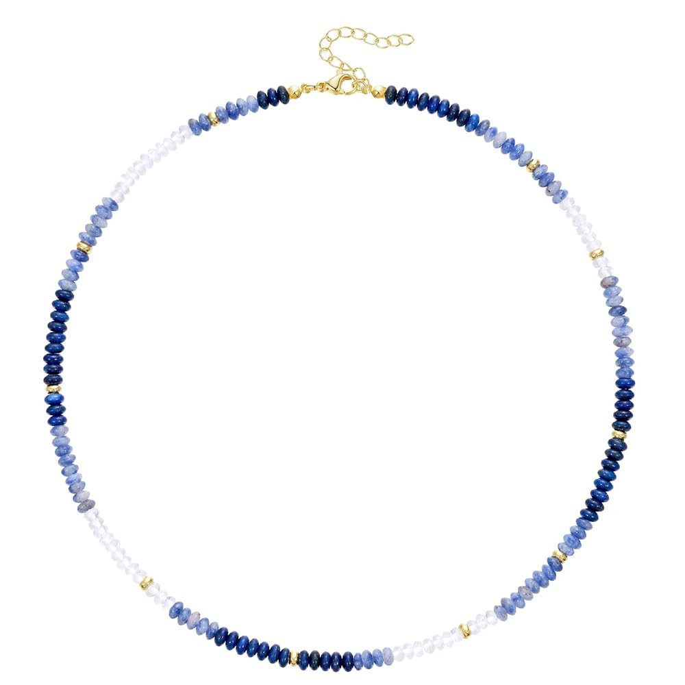 KELORIS PATH Beaded Necklace for Women, Colorful Gemstone Boho Bead Choker for Beach, Trendy Summ... | Amazon (US)