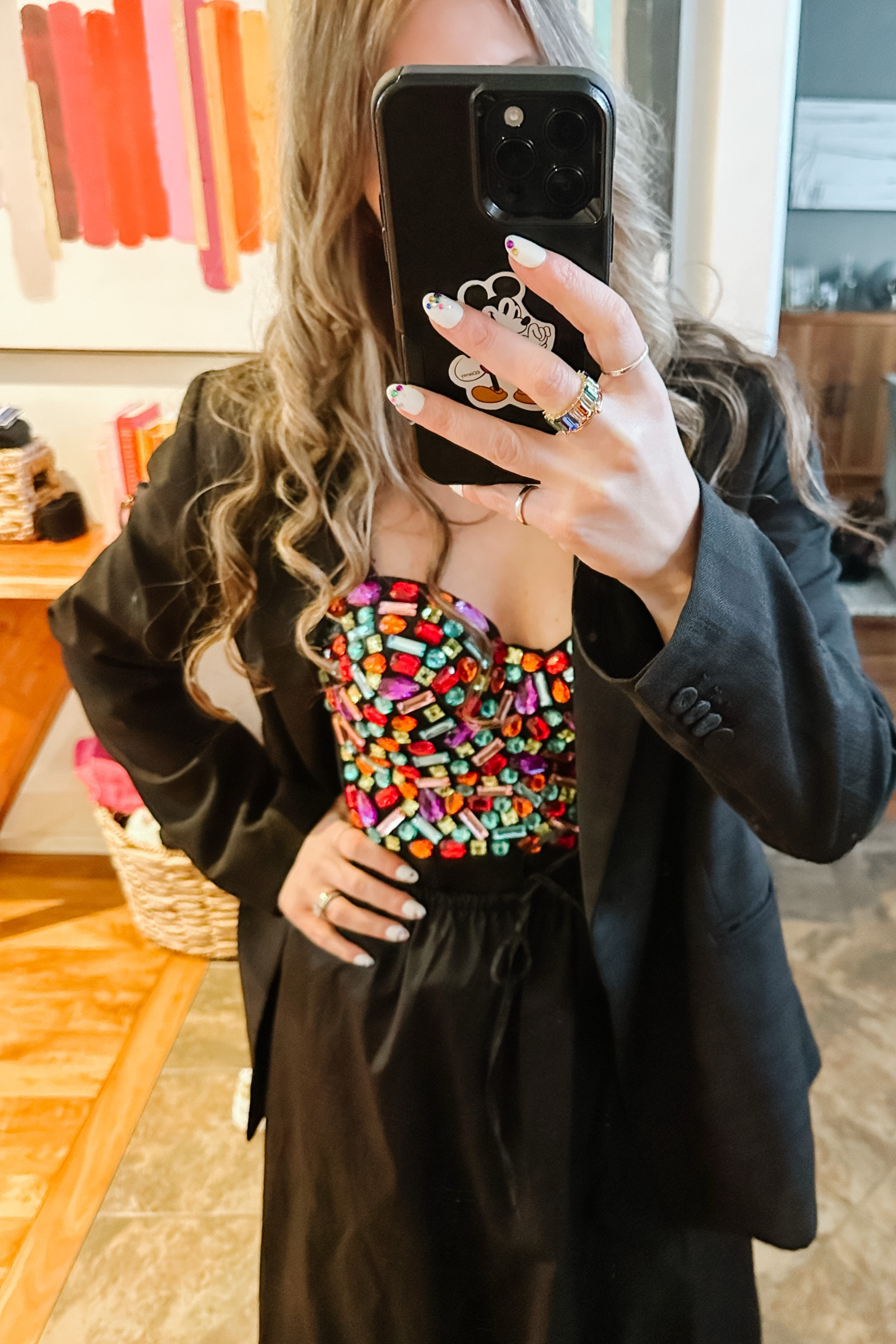Rhinestone outfit inspo. I’m in a small. It was tight so I added a bra extender to the back. Now works perfect 

#LTKwinter #LTKstyletip #LTKpartywear