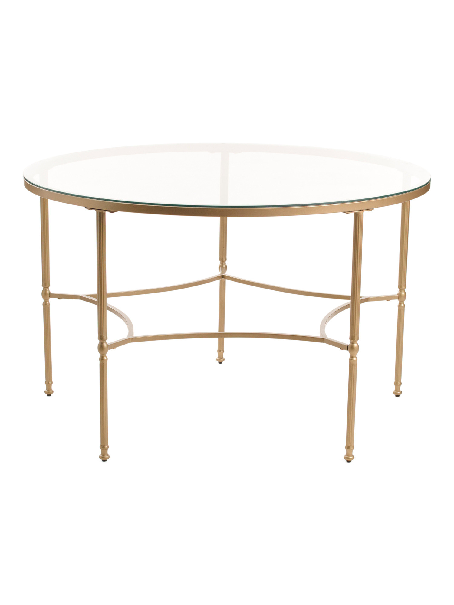 30x48 Bonnifait Iron And Glass Round Dining Table | Furniture & Lighting | Marshalls | Marshalls