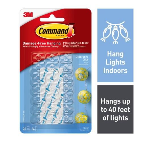 Command 20-Pack Clear Adhesive Hook | Lowe's