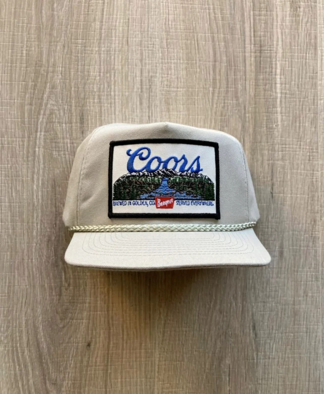 Original Coors Banquet Landscape Patch on Beige Rope Hat with SnapBack | Etsy (US)