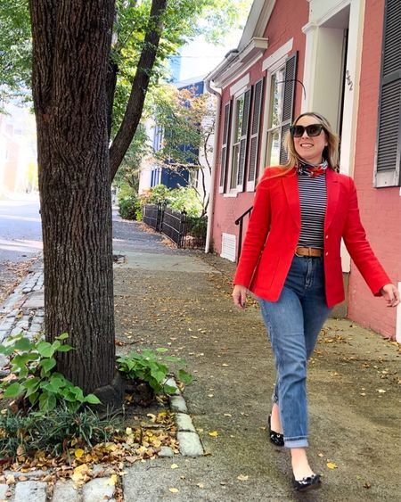 Walking into the weekend, thankful for a brief moment of health!

Wearing all the blazers, and my absolute favorite pair of denim that’s on sale for under $70! Perfectly preppy and classic for fall and beyond 

#LTKstyletip #LTKsalealert #LTKHoliday